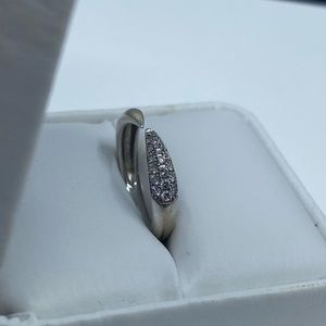 Solid 14k Diamond Claw Ring